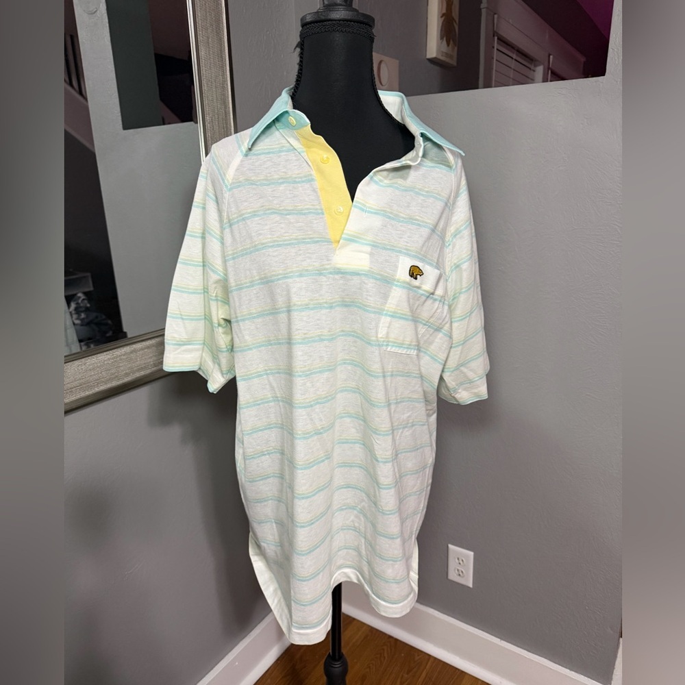VTG Jack Nicklaus golf polo shirt golden bear   Logo Size Large